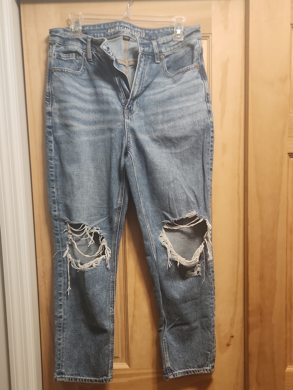 AEO Light Blue Distressed Boyfriend Jeans